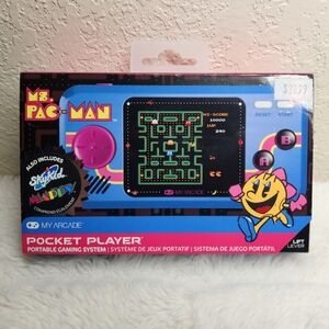 My Arcade Handheld Pocket Player Portable 3 Games Ms. Pac-Man - Open Box